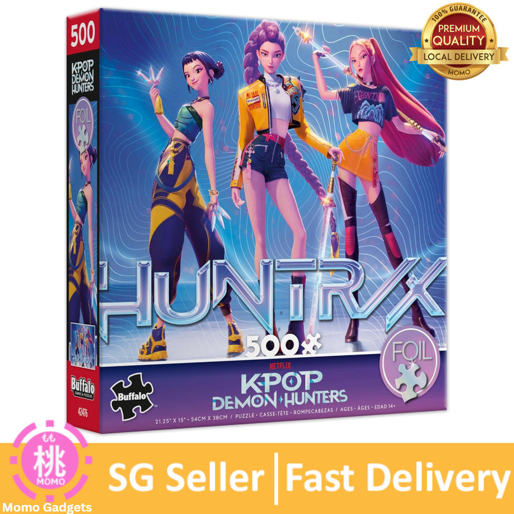 Buffalo Games – for The Fans 500 Piece Kpop Demon Hunters Foil Jigsaw Puzzle - Colorful Puzzles for Adults