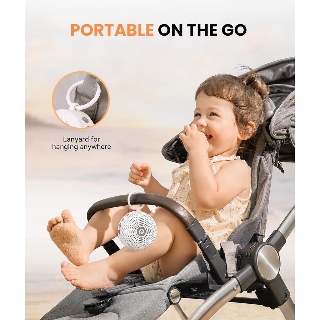 Dreamegg Portable Noise Machine for Baby Adult, Features Powerful Battery, 21 Soothing Sound, Noise Canceling