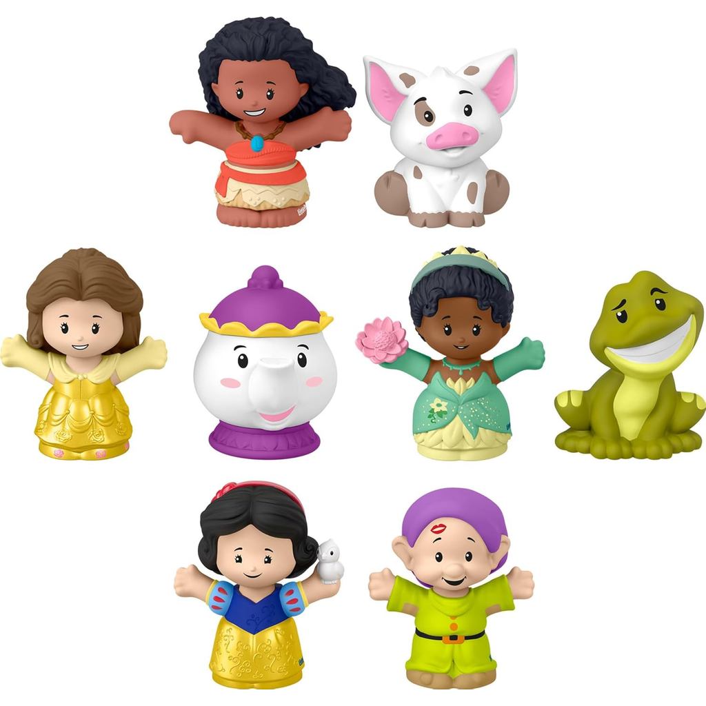 Fisher-Price Little People Toddler Toys Disney Princess Story Duos 8-Piece Figure Set