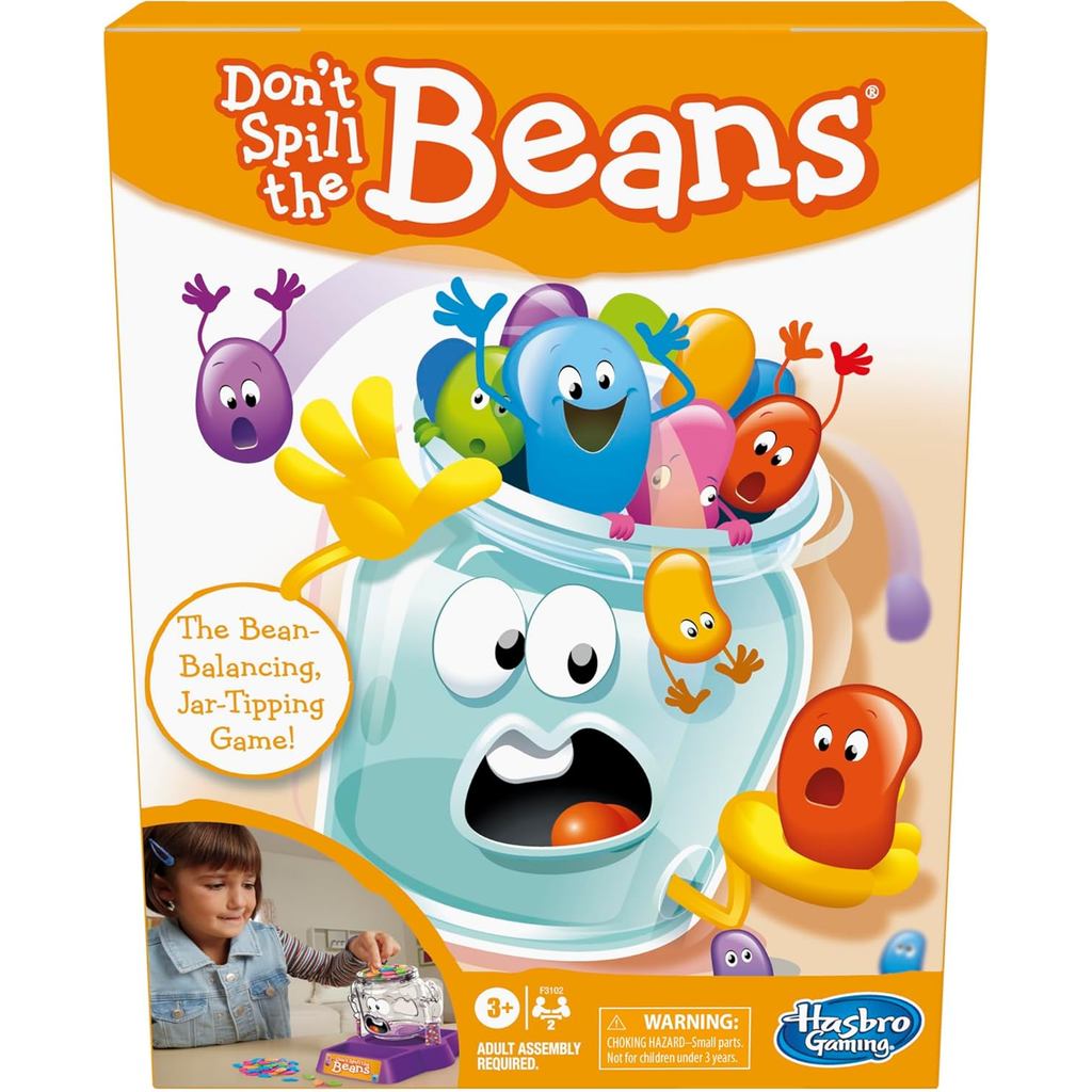 Hasbro Gaming Don't Spill The Beans Game for Kids, Easy and Fun Balancing Game for Children Ages 3 and Up