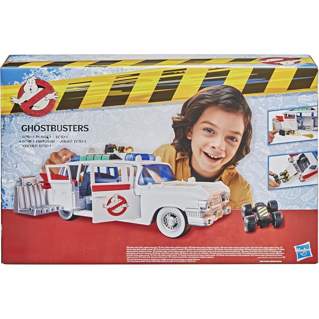 Hasbro Ghostbusters 2021 Movie Ecto-1 Playset with Accessories for Kids Ages 4 and Up New Car Great Gift