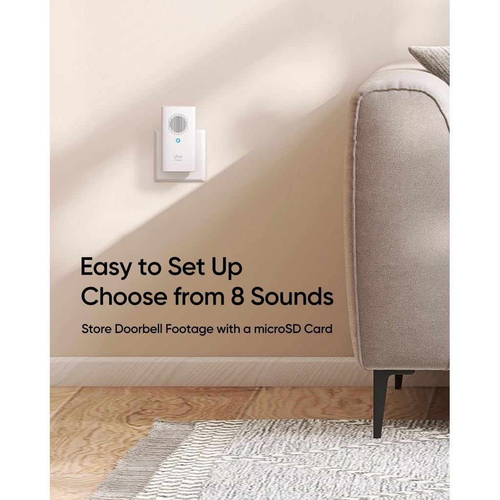 eufy Security Video Doorbell Add-On Chime, Indoor Chime, Requires eufy Security Video Doorbell E340/C30/C31