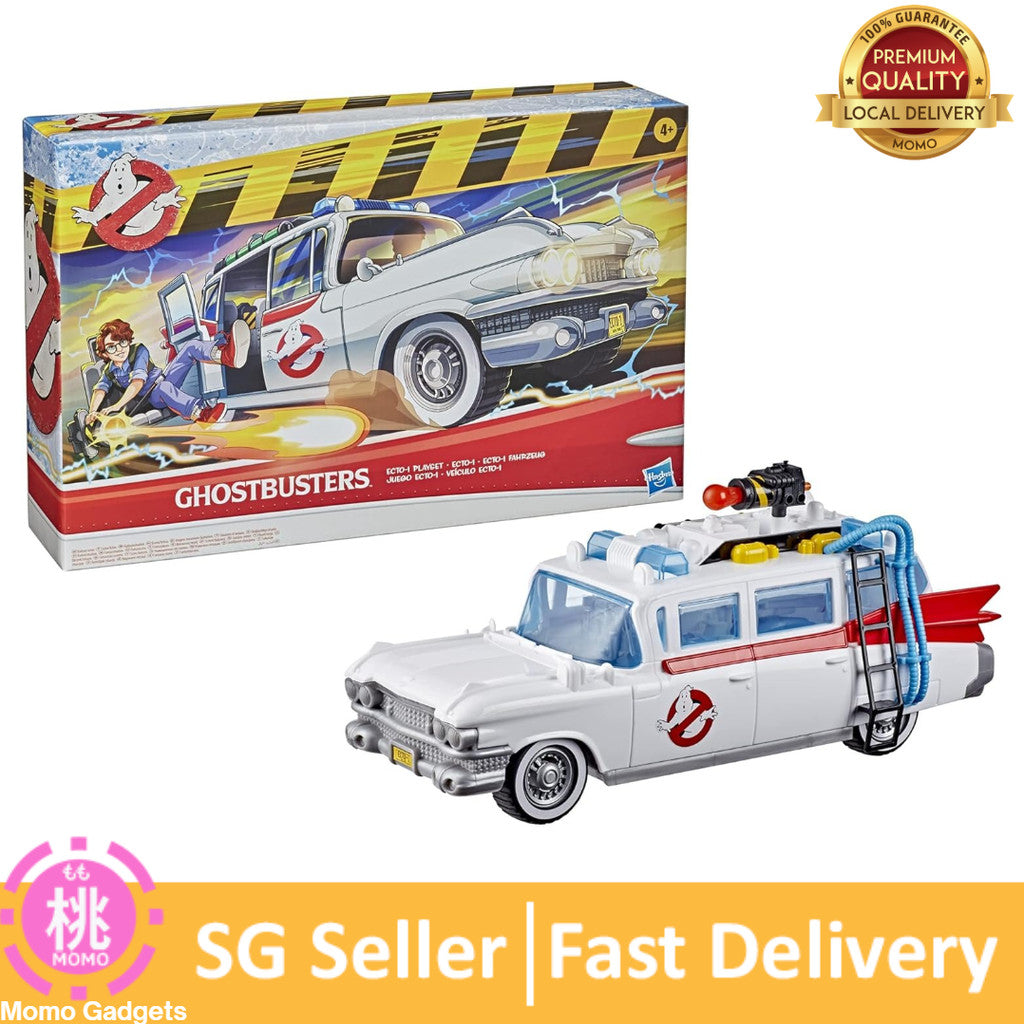Hasbro Ghostbusters 2021 Movie Ecto-1 Playset with Accessories for Kids Ages 4 and Up New Car Great Gift