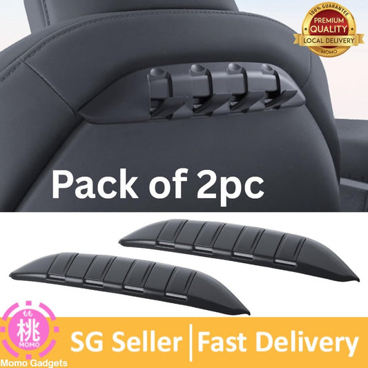 2 Pack Car Seat Back Hooks for Tesla Model Y/3/S/X Handbag Backpack Grocery Bag Hangers Car Hooks Headrest