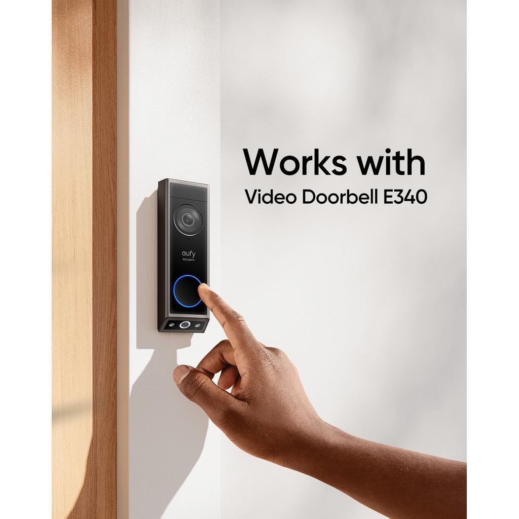 eufy Security Video Doorbell Add-On Chime, Indoor Chime, Requires eufy Security Video Doorbell E340/C30/C31