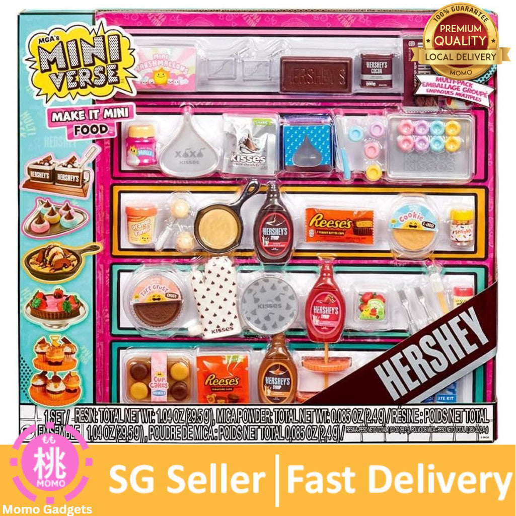 MGA's Miniverse Make It Mini Food Hershey Multipack Mini Collectibles, DIY, Resin Play, Replica Food, NOT Edible
