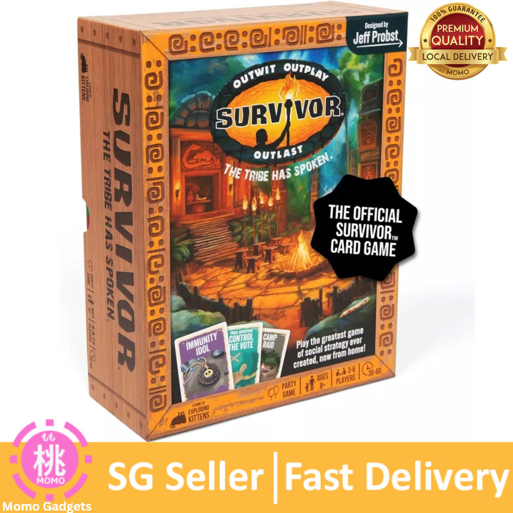 Exploding Kittens Survivor: The Tribe Has Spoken 3-6 Players - Ages 8+ - 30 Minutes to Play