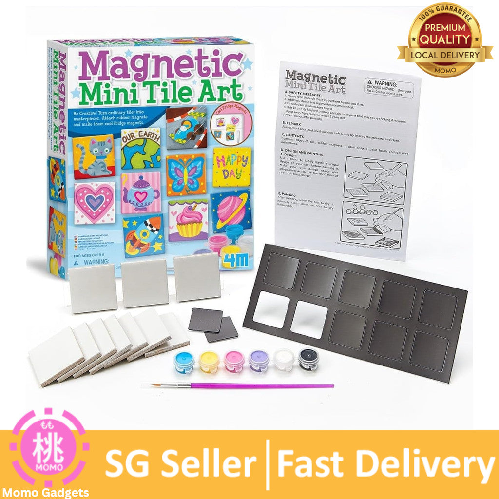 4M Magnetic Mini Tile Art, Art & Crafts DIY Kit, For Boys & Girls Ages 8+