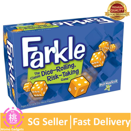 PlayMonster Farkle Classic Dice Games – Kids, Family Games, Travel Game, Adult Games, Ages 8+