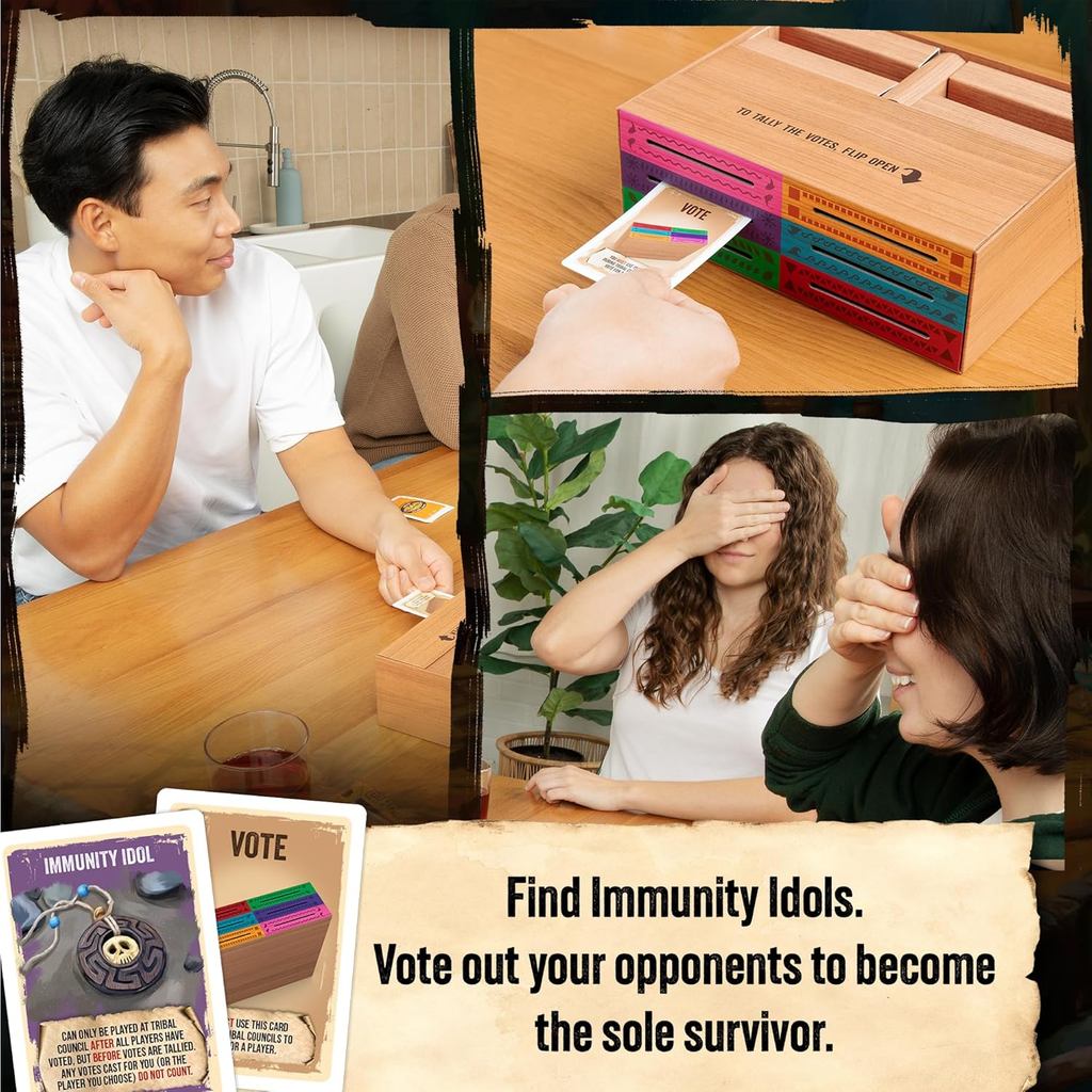 Exploding Kittens Survivor: The Tribe Has Spoken 3-6 Players - Ages 8+ - 30 Minutes to Play