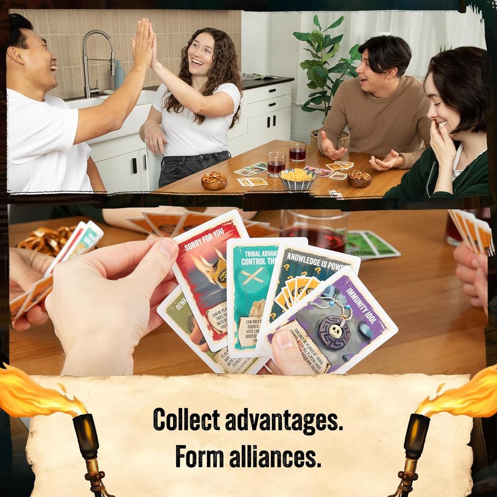 Exploding Kittens Survivor: The Tribe Has Spoken 3-6 Players - Ages 8+ - 30 Minutes to Play