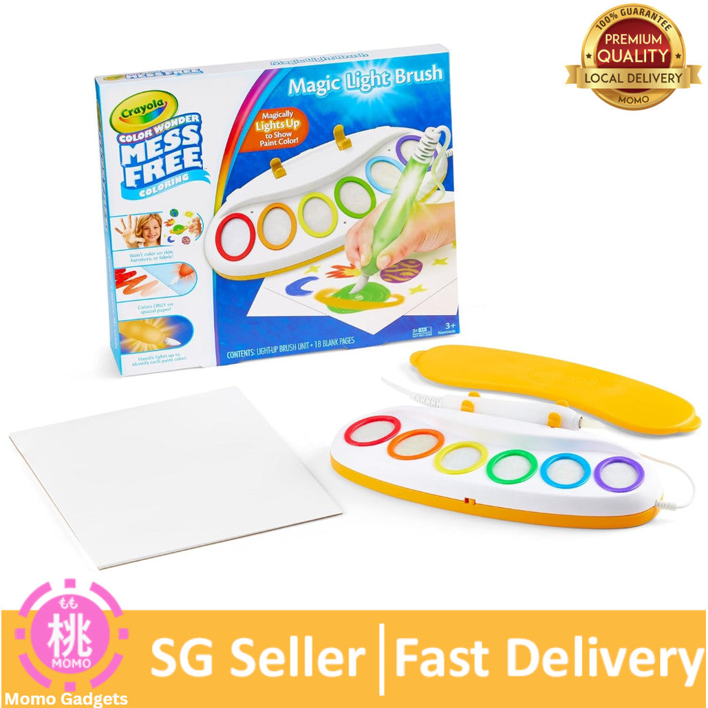 Crayola Color Wonder Magic Light Brush, Mess Free Painting Station for Kids, Toddler Toys & Activities, Ages 3+