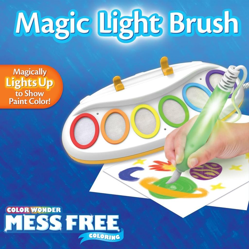 Crayola Color Wonder Magic Light Brush, Mess Free Painting Station for Kids, Toddler Toys & Activities, Ages 3+
