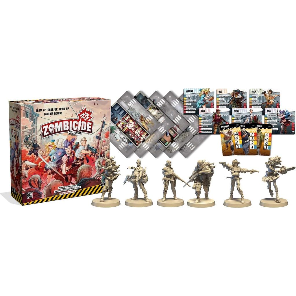 Zombicide 2nd Edition Strategy Board Game|Cooperative Game for Teens and Adults|Zombie Board Game|Ages 14+|1-6 Players