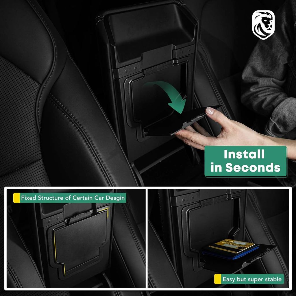5 Pc Center Console Organizer Tray for 2025-2026 Tesla Model Y Juniper Accessories