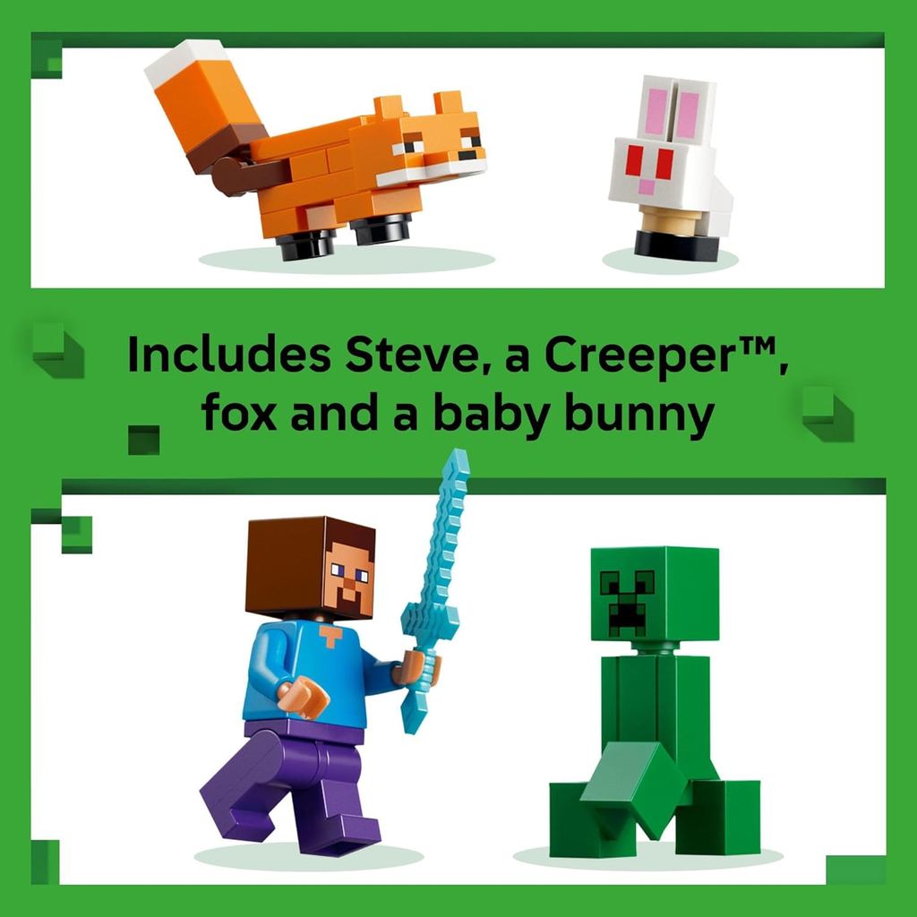 LEGO Minecraft Steve’s Taiga Adventure Building Toy for Boys & Girls - Ages 6 + 21583