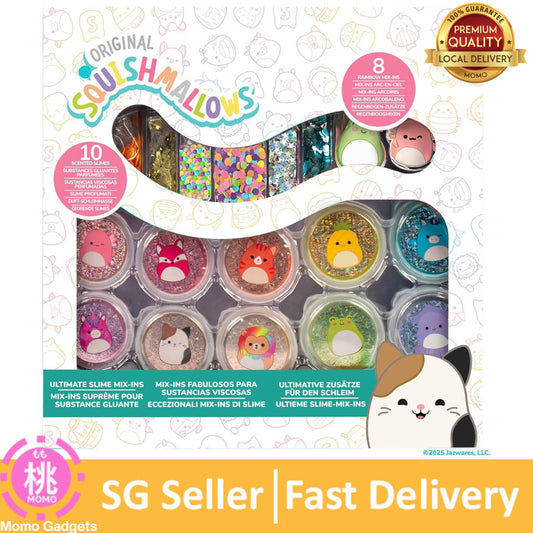 Horizon Group USA SLIMYGLOOP Mix'Ems, Scented Slimes with Mixins, Sensory Toys for Kids, Squishmallows