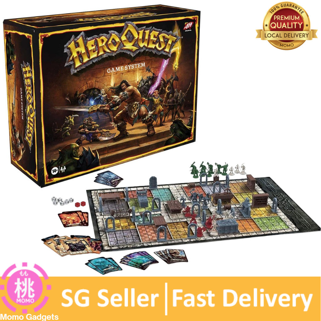 Hasbro Gaming Avalon Hill HeroQuest Game System Tabletop Board Game for Ages 14 and Up,2-5 Players
