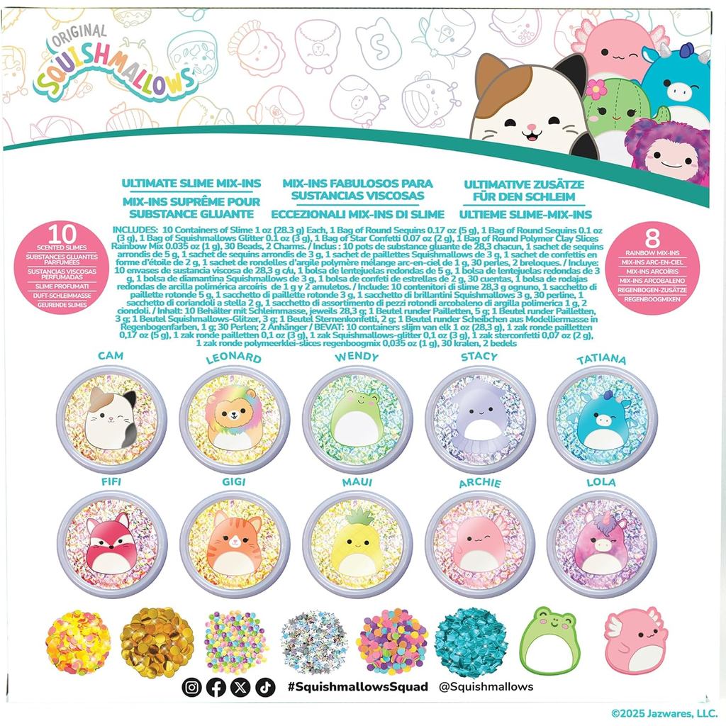 Horizon Group USA SLIMYGLOOP Mix'Ems, Scented Slimes with Mixins, Sensory Toys for Kids, Squishmallows