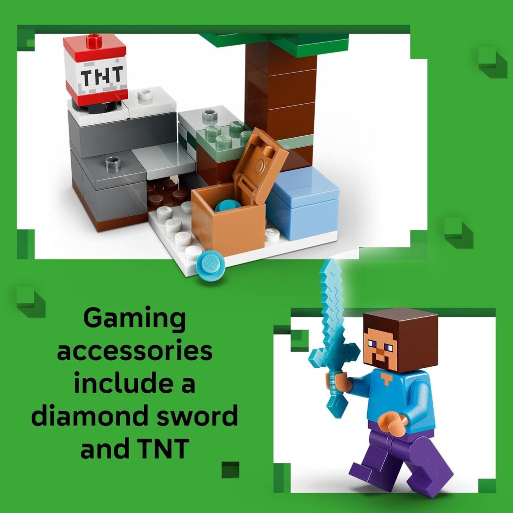 LEGO Minecraft Steve’s Taiga Adventure Building Toy for Boys & Girls - Ages 6 + 21583