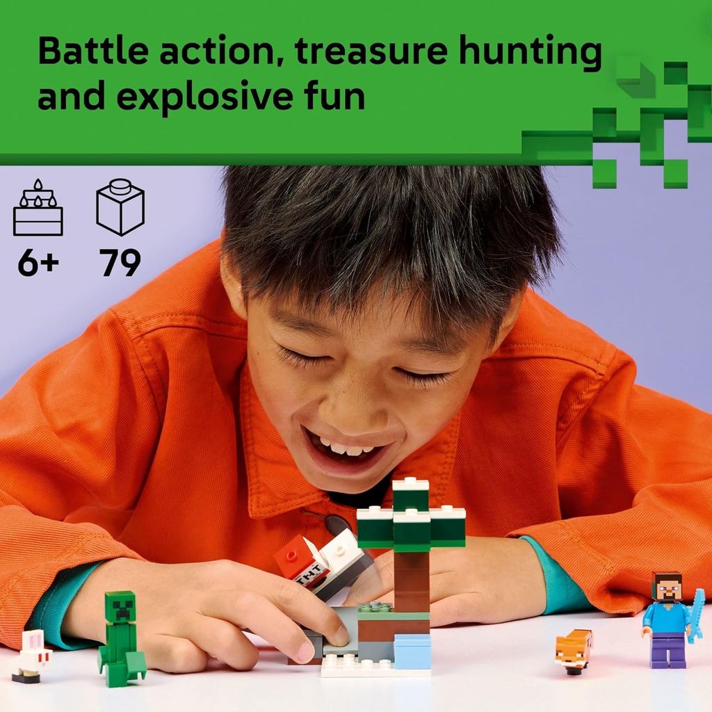 LEGO Minecraft Steve’s Taiga Adventure Building Toy for Boys & Girls - Ages 6 + 21583