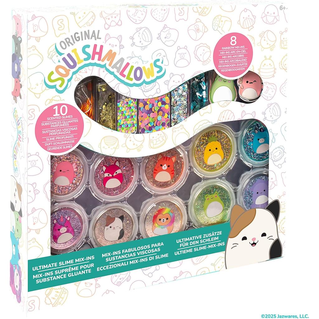 Horizon Group USA SLIMYGLOOP Mix'Ems, Scented Slimes with Mixins, Sensory Toys for Kids, Squishmallows