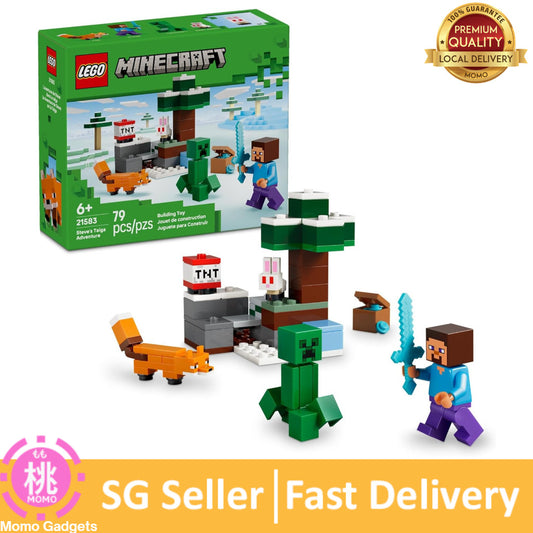 LEGO Minecraft Steve’s Taiga Adventure Building Toy for Boys & Girls - Ages 6 + 21583