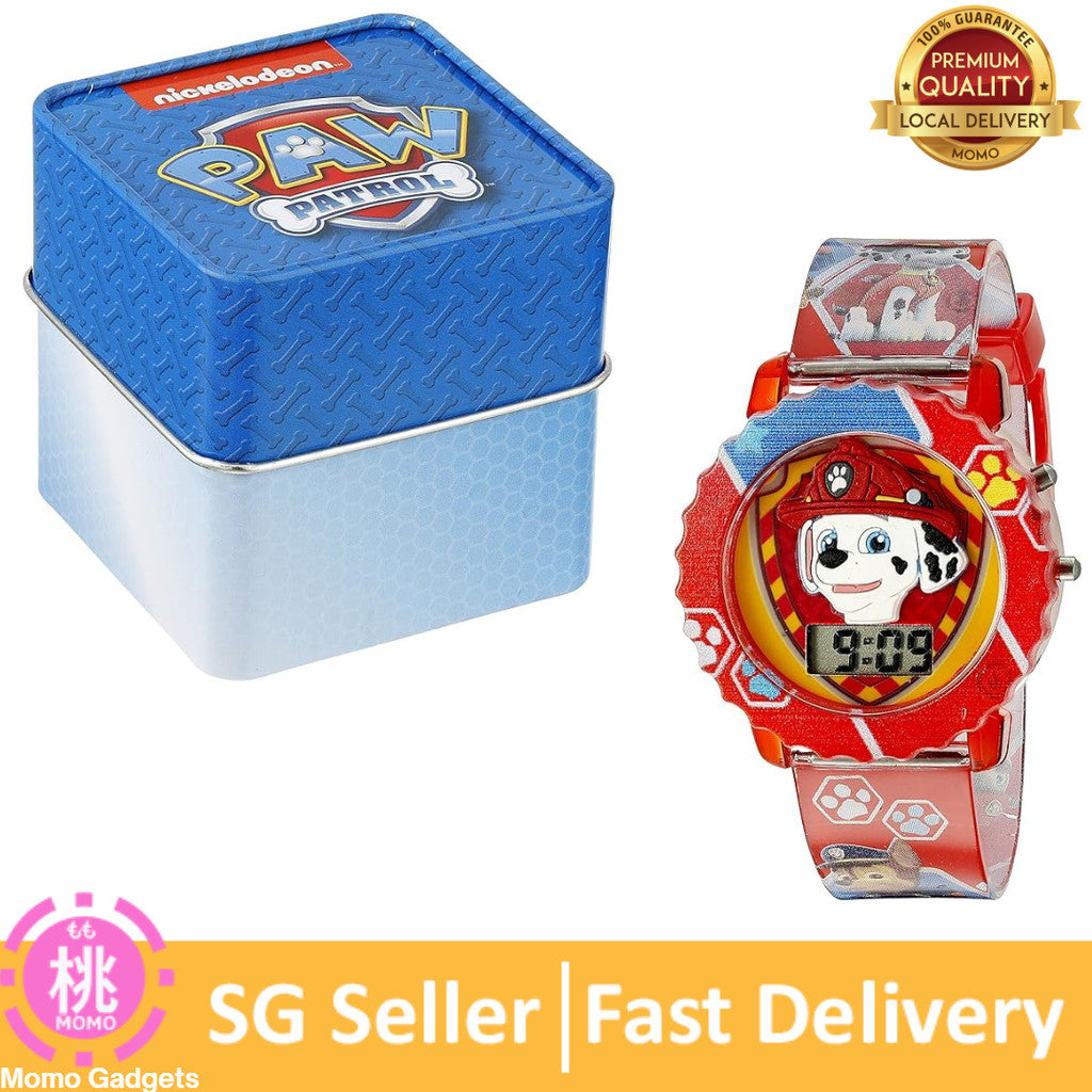 Accutime Kids Paw Patrol Digital LCD Quartz Wrist Watch, Cool Inexpensive Gift & Party Favor for Toddlers