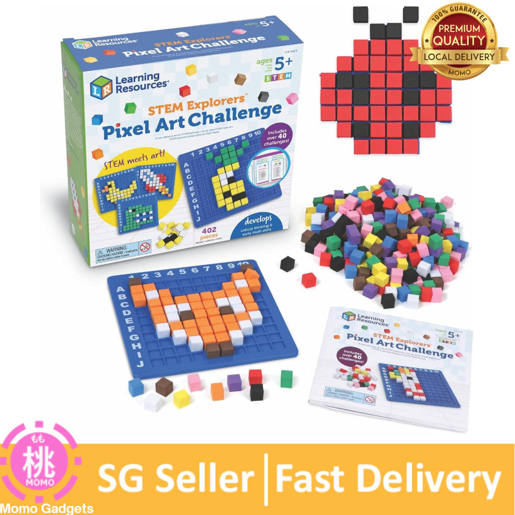 Learning Resources STEM Explorers Pixel Art Challenge - Science Kits & STEM Activities for Kids