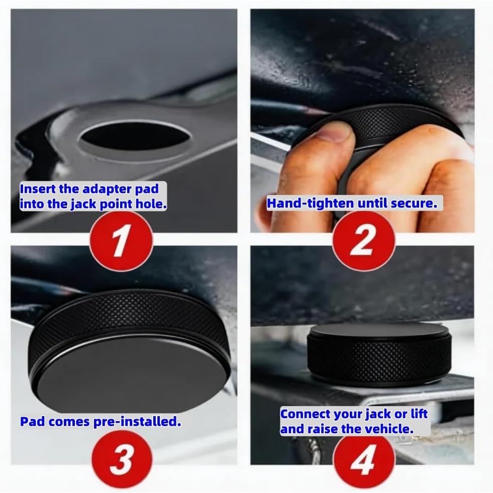 [SG] Tesla Jack Pads Tesla (Singapore) Model Y Juniper Model 3 Highland Tire Tyre Rotation 4pcs/Case with Storage Case