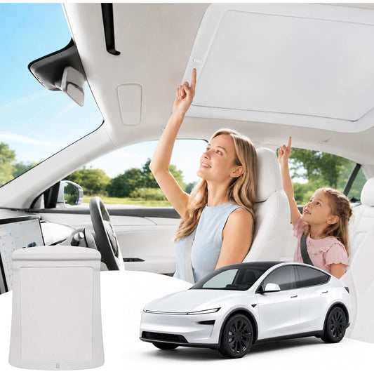 Voice Control Electric AUTO Sunshade Roof for Tesla Model Y 2025-2026, Retractable Panoramic Roof Shade