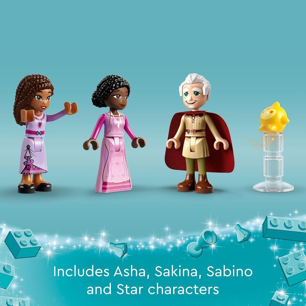 LEGO Disney Wish: Asha’s Cottage 43231 Building Toy Set, A Cottage for Role-Playing Life in The Hamlet -for Kids Ages 7