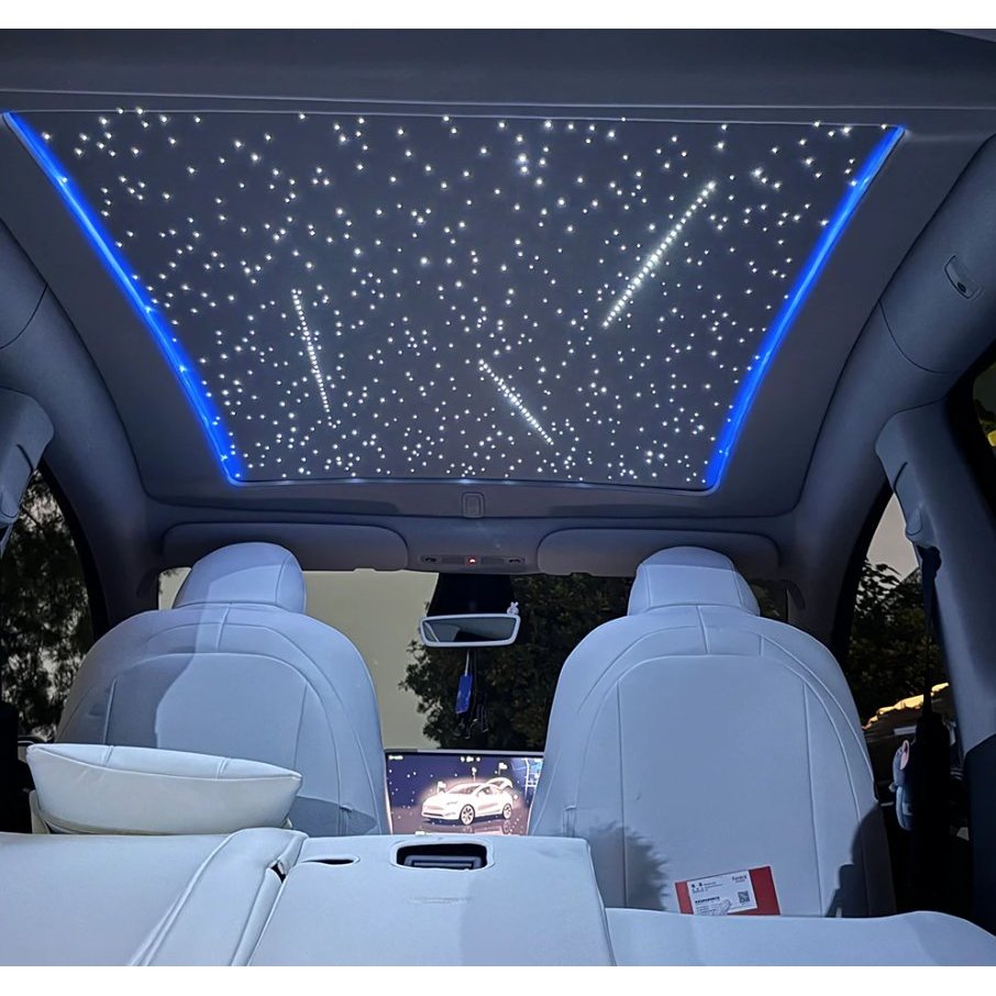 Voice Control Electric AUTO Sunshade Roof for Tesla Model Y 2025-2026, Retractable Panoramic Roof Shade