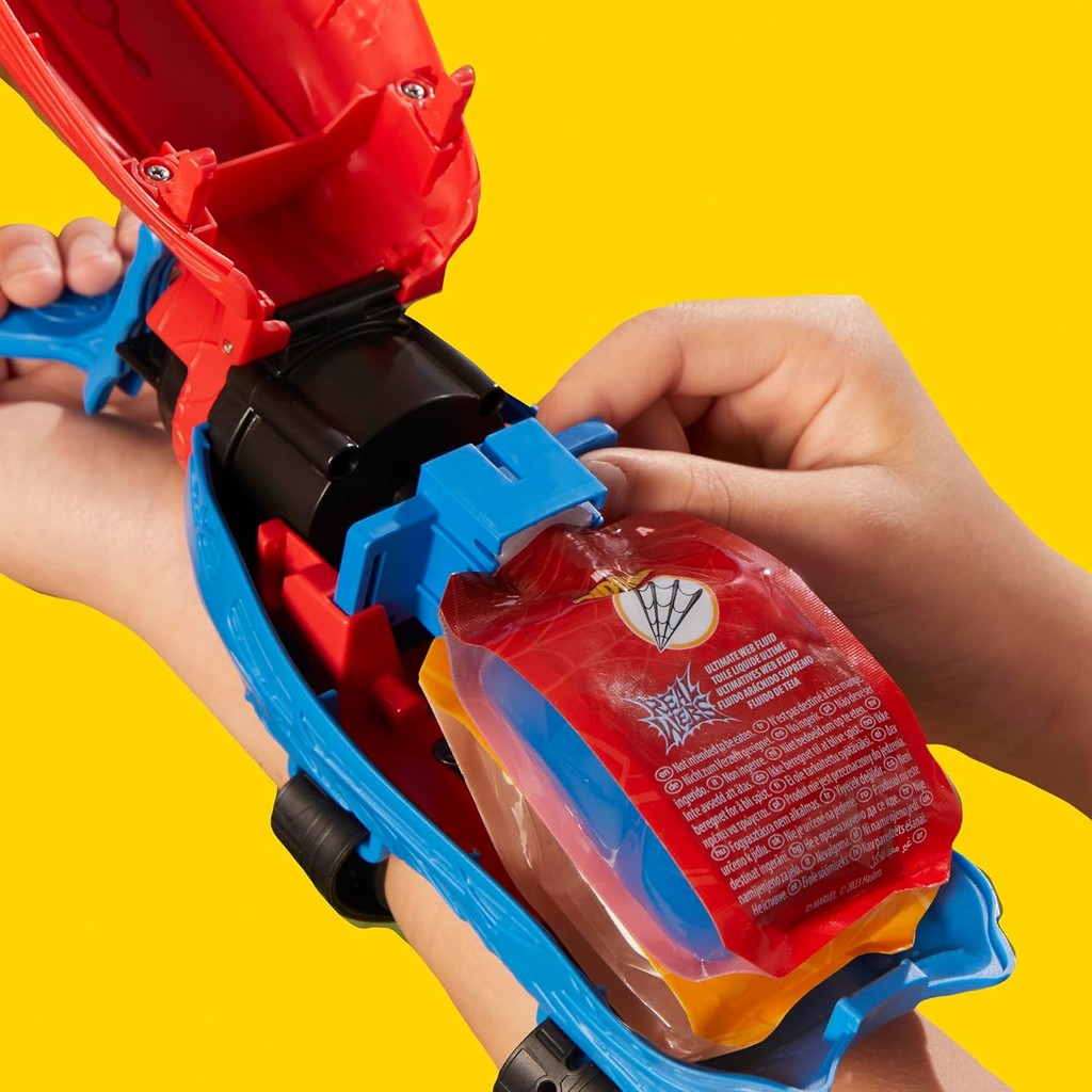 Marvel Spider-Man Real Webs Ultimate Web Blaster, 2-in-1 Blaster, Role Play Toy, Spider-Man Costume, Ages 5 and Up