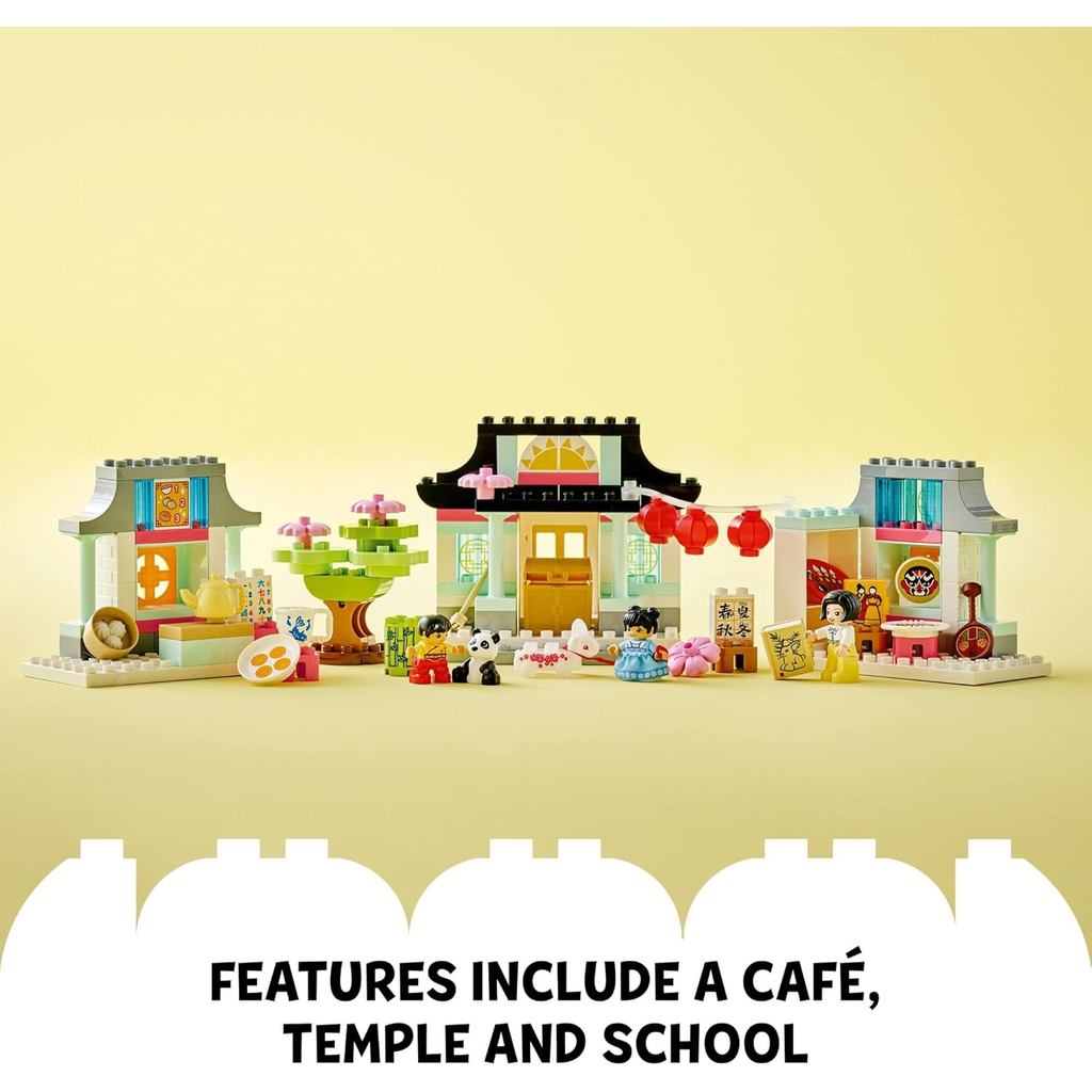 LEGO DUPLO Learn About Chinese Culture 10411 Bricks Set, Educational Learning Toys for Toddlers Age 2 Plus Years Old