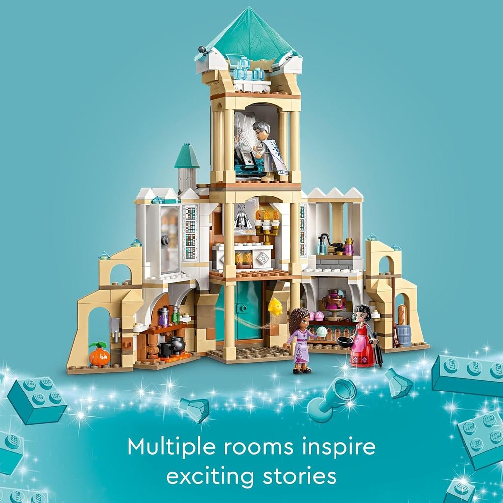 LEGO Disney Wish: King Magnifico’s Castle 43224 Building Toy Set, A Collectible Set for Kids Ages 7 and up