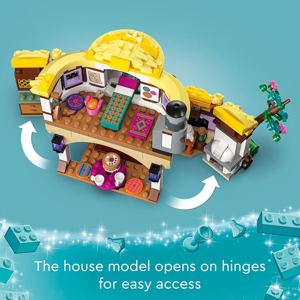 LEGO Disney Wish: Asha’s Cottage 43231 Building Toy Set, A Cottage for Role-Playing Life in The Hamlet -for Kids Ages 7