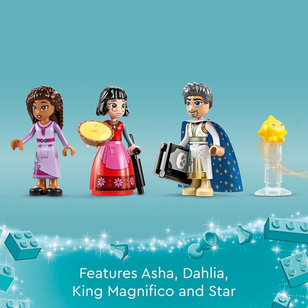 LEGO Disney Wish: King Magnifico’s Castle 43224 Building Toy Set, A Collectible Set for Kids Ages 7 and up