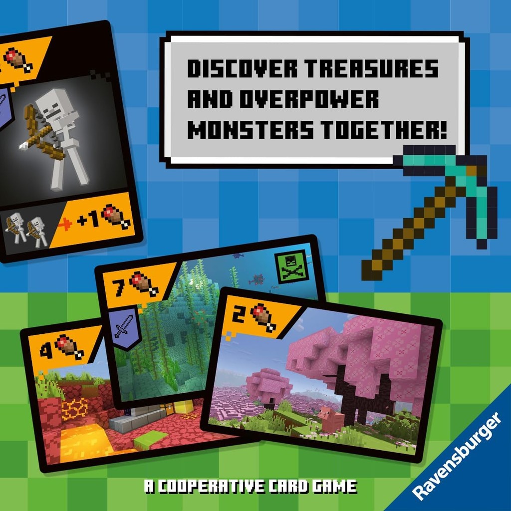 Ravensburger 21580 Minecraft Explorers - Cooperative Card Game for 2-4 People Ages 8 and up