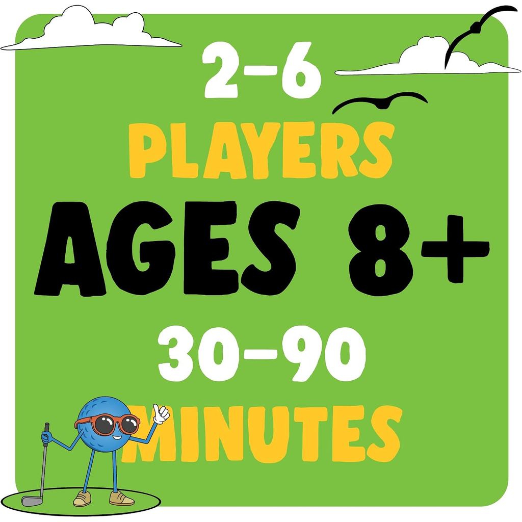 Play Nine The Card Game of Golf, Ages 8 and Up , 15 Min Gameplay, Family Friendly Card Game for Kids