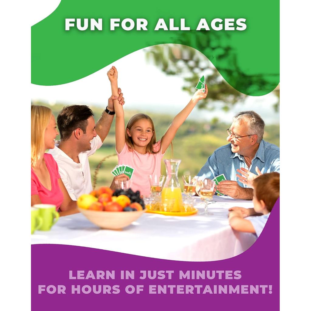 Slapburger - Fun Family Games for Game Night - Card Games-15 Min, Ages 4 and Up, 2-6 Players, 52 Playing Cards