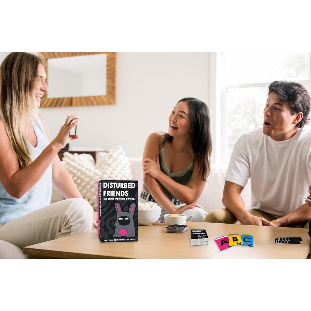 Disturbed Friends Party Game – Hilarious Adult Card Game to Find Out How Well You Know Your Friends
