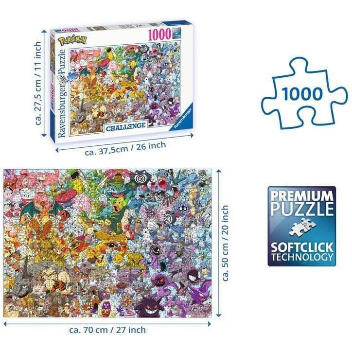 Ravensburger Pokémon 1000 Piece Challenge Jigsaw Puzzle for Adults and Kids Age 12 Years Up