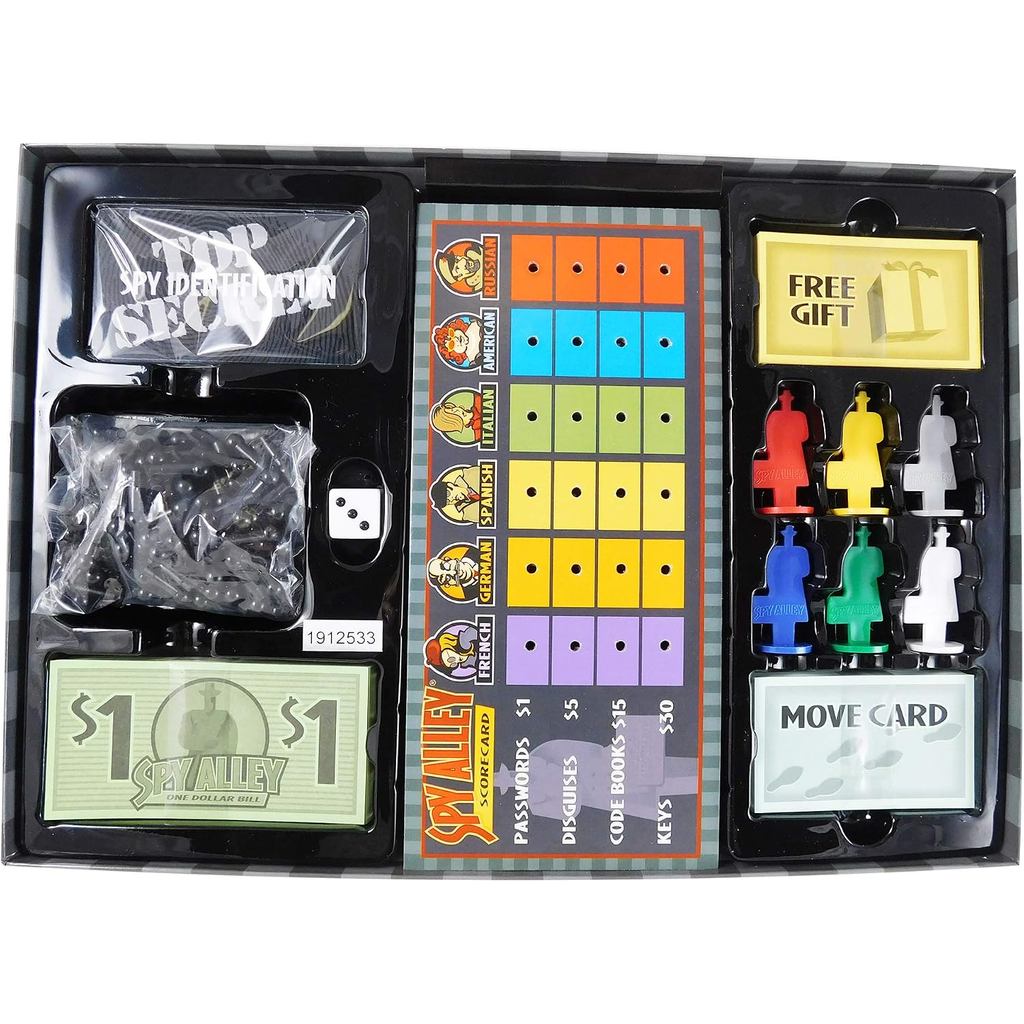 Spy Alley - Mensa Award-Winning Strategy Game - Ages 8+ for 2-6 Players - Family Game Night Fun