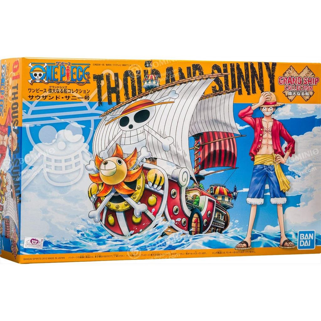 Bandai one piece sunny thousand miles pirate ship assemble model collection