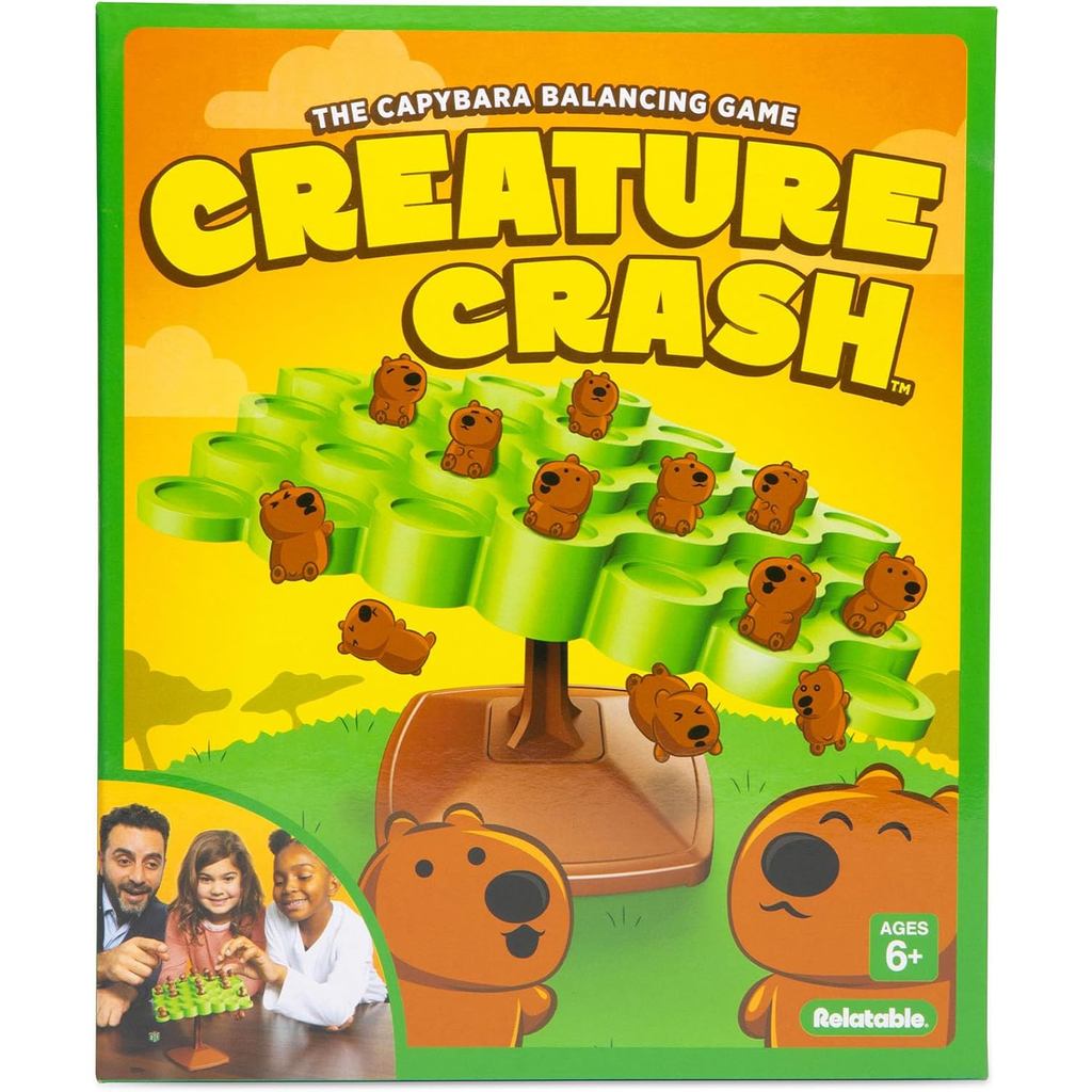 Creature Crash by Relatable, The Capybara Balancing Game, Great Kids Games and Family Game Night Essentials
