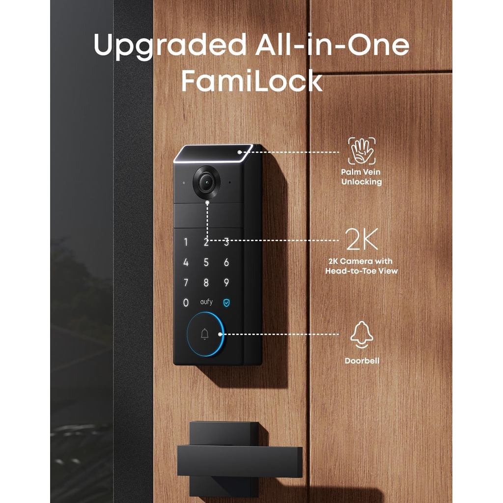 eufy Security Smart Lock FamiLock S3 Max with Palm Vein Recognition