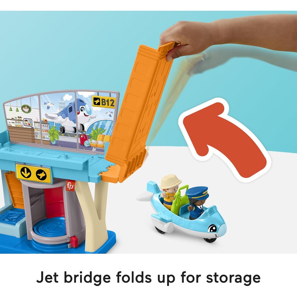 Fisher-Price Little People Everyday Adventures Airport Playset, Ages 1+