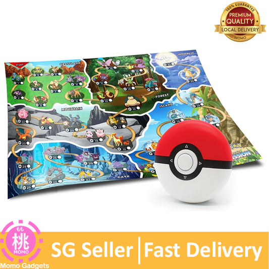 Pokemon Trainer Mission-Electronic Detector Will Guide You On 40Missions, Voice & Light Instructions, Trainer Map,Kids5+
