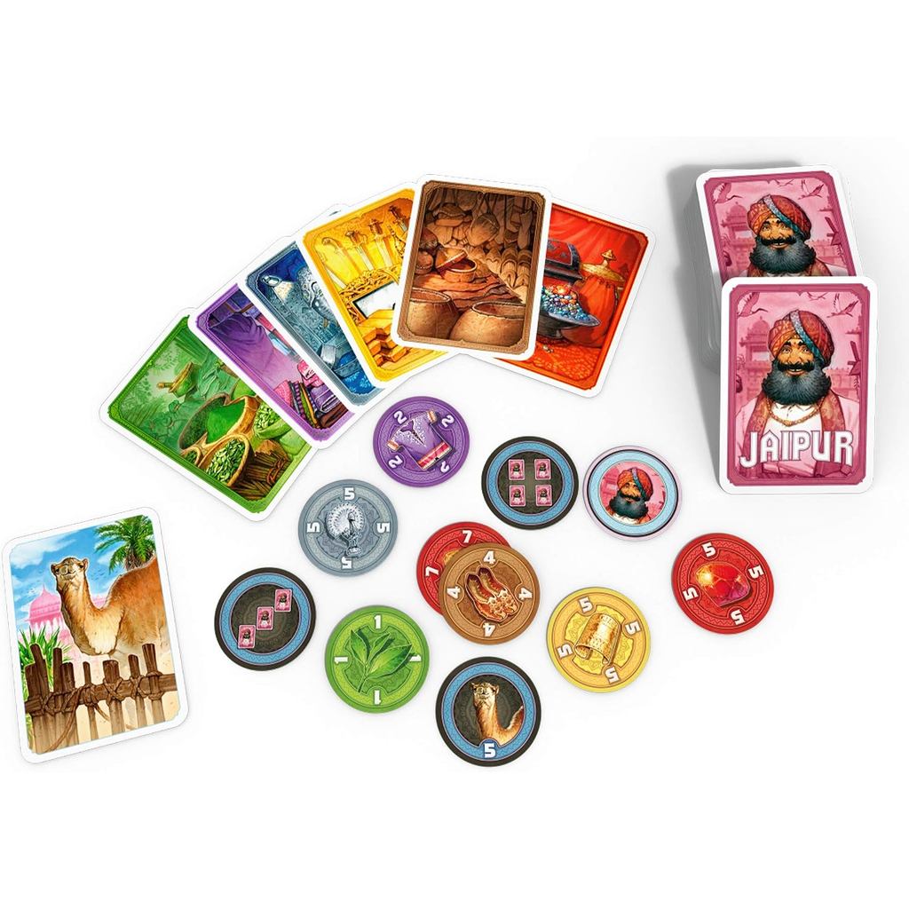Asmodee Jaipur 2-Player Trading Card Strategy Game, Ages 10+